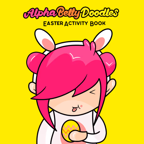 AlphaBetty Doodles Easter Colouring Book