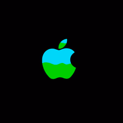 Apple Logo Animation Green Inspired by USB-C