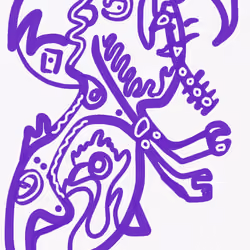 the purple creature
