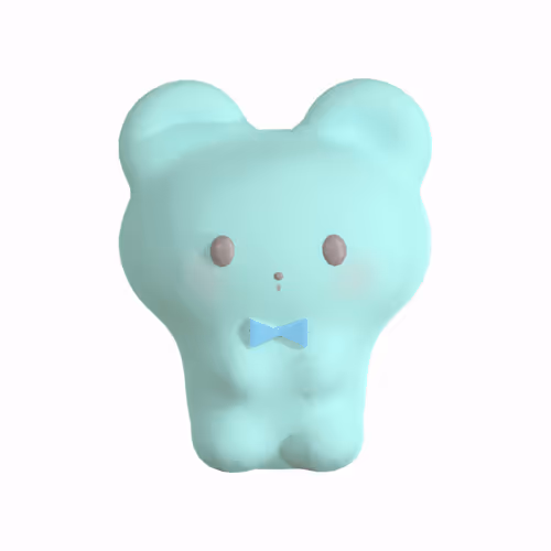 pale blue moko bear S
