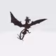 3D Dragon Cracked Lava