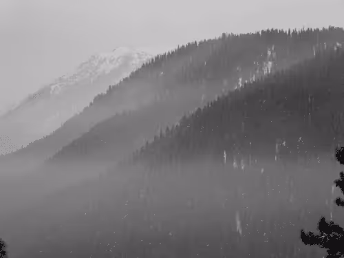B&W Mountains-Location: Gulmarg, Kashmir