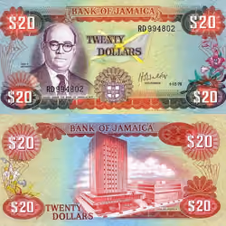 Jamaican Twenty Dollars