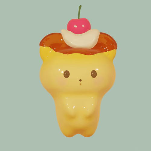 caramel pudding moko bear