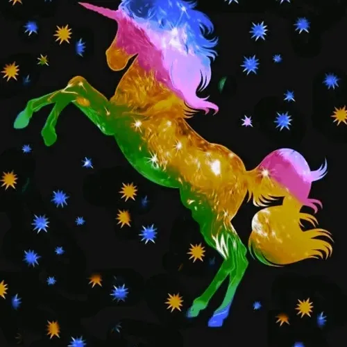 colourful unicorn 🦄