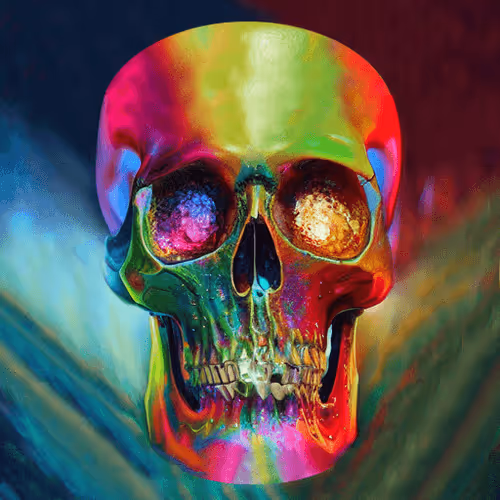 Skull Mosaic #185