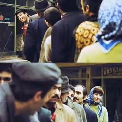 Kuyruğa girmiş iki gözümün çiçeği