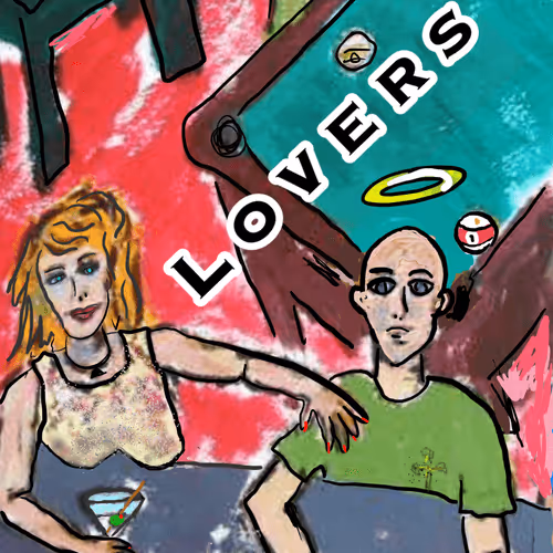 The Lovers - Major Arcana #7 of the Vagobond Bald Jesus Tarot