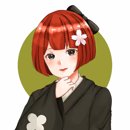 Crypto Ninja #017×mino.NFT kawaii girl