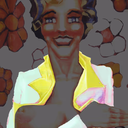 MARGUERITE N°8E Fluo3 - Série Wall Flowers