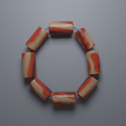 coral bead bracelet #05
