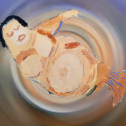 Lucian Freud 'Benefits Supervisor Sleeping' Fish