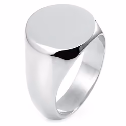 Mirror white King ring