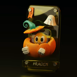 Pumpkin Fraggy Card