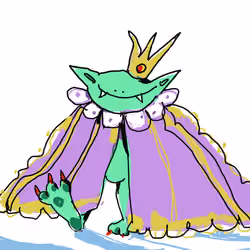 Reptiloid in his casual outfit