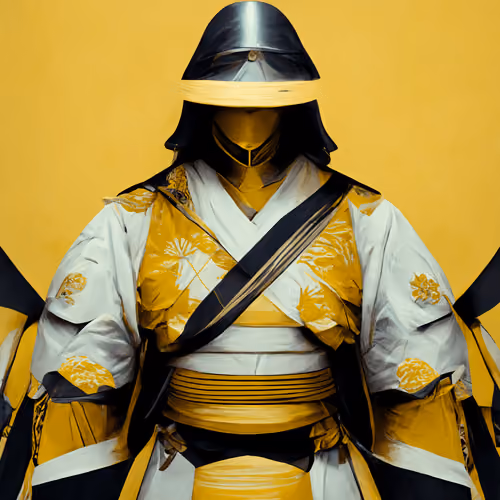Yellow Ligth Armored Samurai