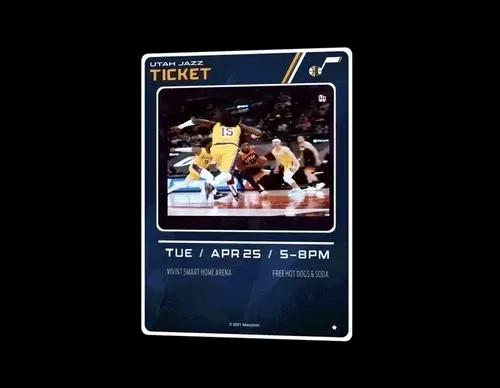 Utah Jazz Donovan Mitchell 3D Card 