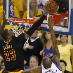 LeBron’s game seven block