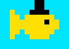 Yellow Top Hat Fish