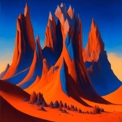 Towering Alien Mountains #3