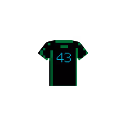 _Black_green #number 43