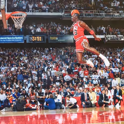 Michael Jordan Free Throw Line Dunk
