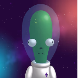 Crypto alien alone 3D #01