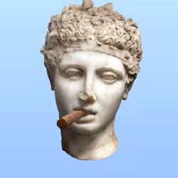 Athlete with Cigar #07