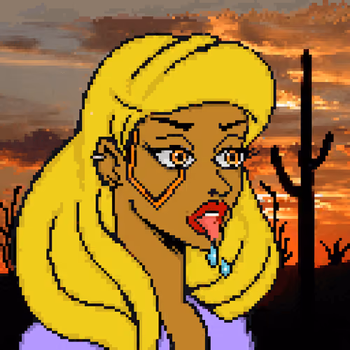Fame Pixels -Thirsty Desert Lady 