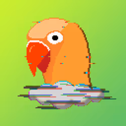 #001 Glitched Lovebird