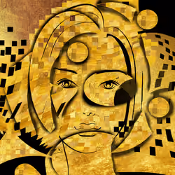 A woman with glasses