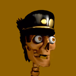 3D Bone Head Club black hat