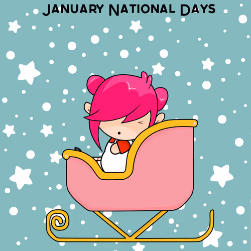 AlphaBetty Doodles National Days - January