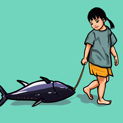 tuna and a girl