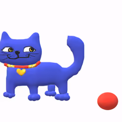 Heart Cat 3D #1