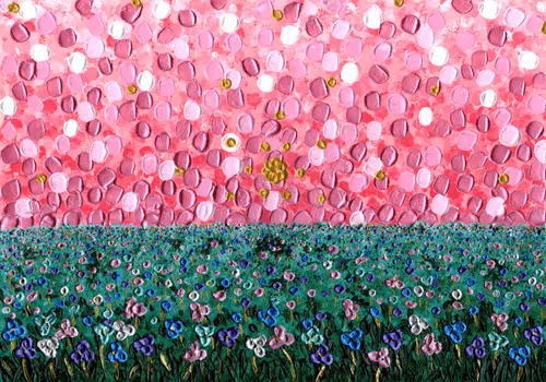 Colorful flower field