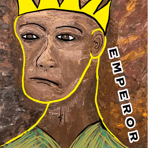 Emperor - Major Arcana #5 of the Vagobond Bald Jesus Tarot