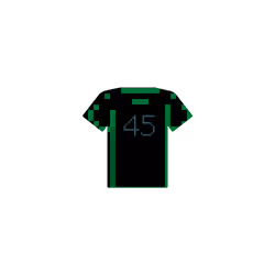 _Black_green #number 45