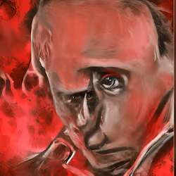 Vladimir Putin in hell