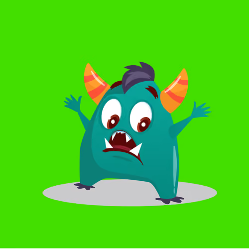 Green monster cartoon 