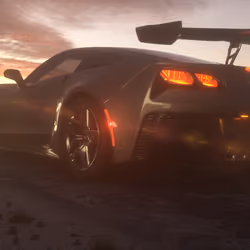 Corvette at Sunset
