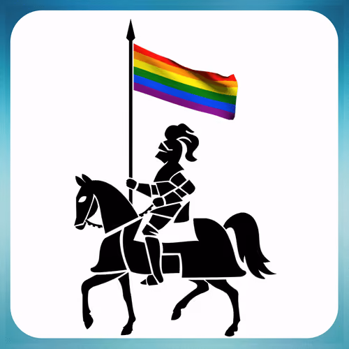 Knight flag #008 Gay Pride