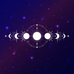 Moon Phases Out in Space XII