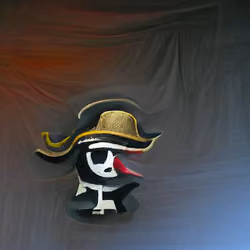 Pirate with Black Hat