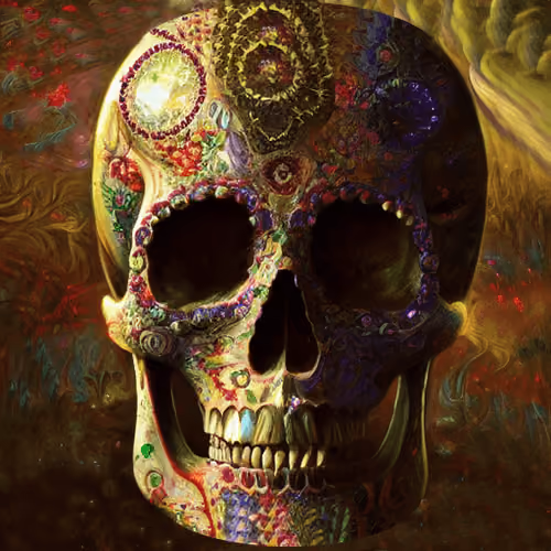 Skull Mosaic #195