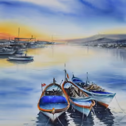 The sea, nature, the boat.