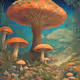 moebius style giant mushroom