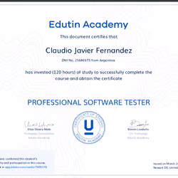 PROFESSIONAL SOFTWARE TESTER