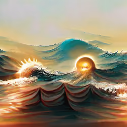 Upon the Waves, Sunrise, #0009