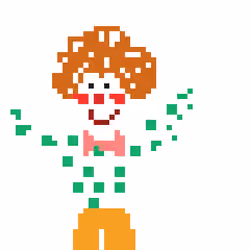 Clown and standing ovation